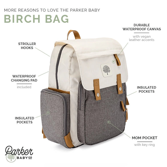 Parker Baby Co Birch Bag Diaper Backpack