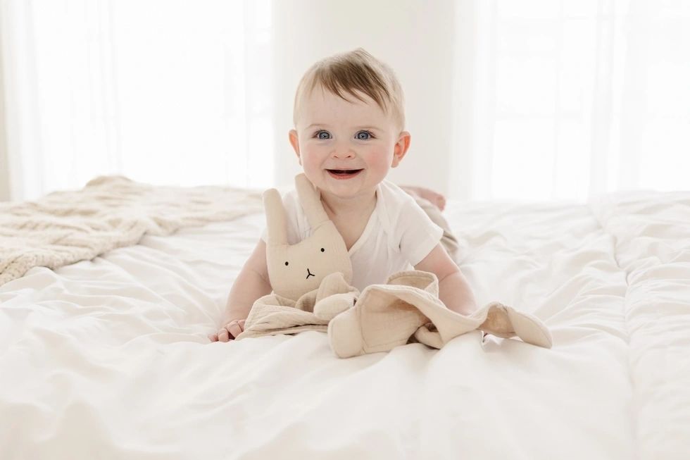 Marlowe & Co Organic Cotton Bunny Lovey Blanket