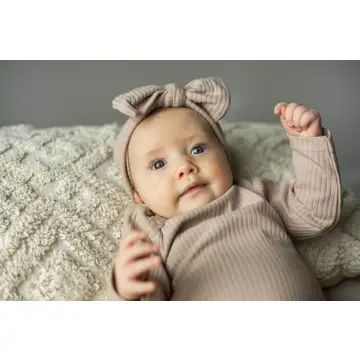 Little Organic Co. Ribbed Long-Sleeve Bodysuit