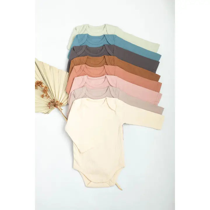 Little Organic Co. Baby Organic Cotton Bodysuit Ribbed Cotton Clothing