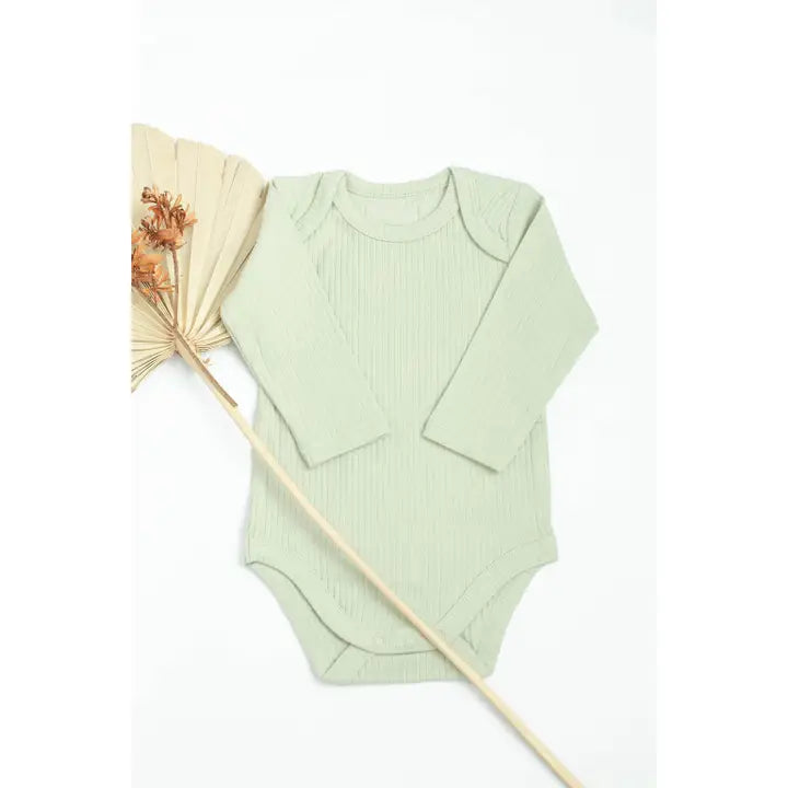 Little Organic Co. Baby Organic Cotton Bodysuit Ribbed Cotton Clothing