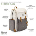 Parker Baby Co. Birch Bag - Diaper Backpack in Cream