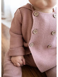 Viverano Organics Hooded Double Button Baby Coat Jacket (Organic) 4 Colors