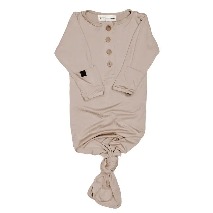 Papillon Bebe Knotted Gown | Newborn, Baby Clothes, Gender Neutral