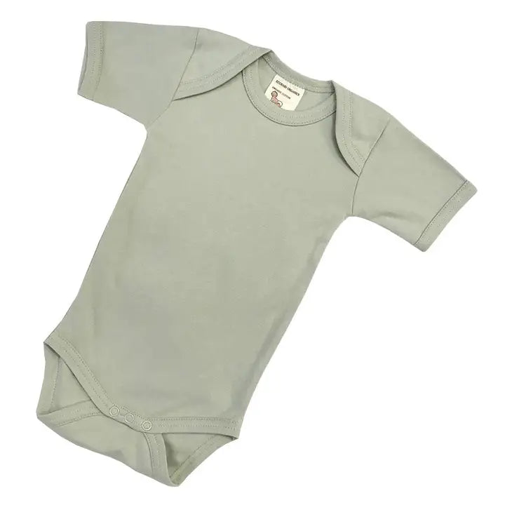 Healthy Body Head To Toe Organic Cotton Short Sleeved Onesie/Bodysuit
