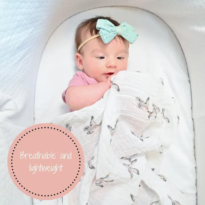 LollyBanks Quackin'up Baby Muslin Cotton Blanket