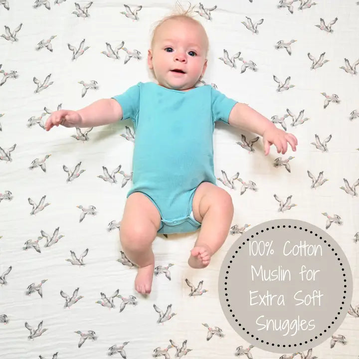 LollyBanks Quackin'up Baby Muslin Cotton Blanket