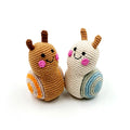 Pebble Garden Bug Plush Snail Rattle