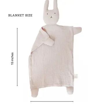 Marlowe & Co Organic Cotton Bunny Lovey Blanket